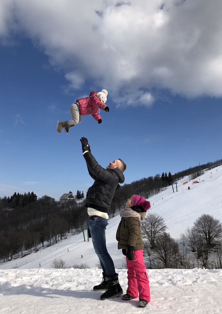 papà e montagna
