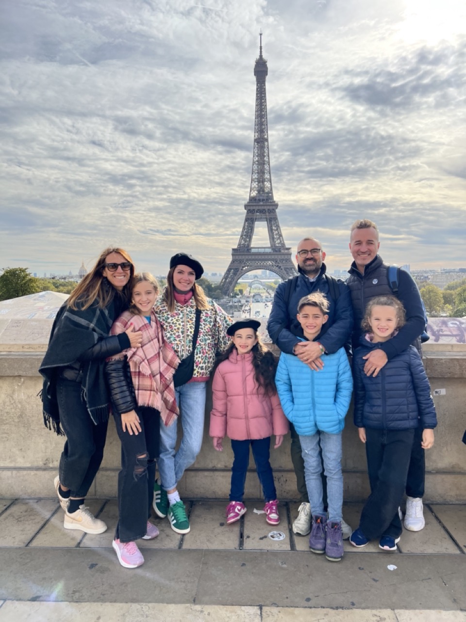 trocadero parigi con amici